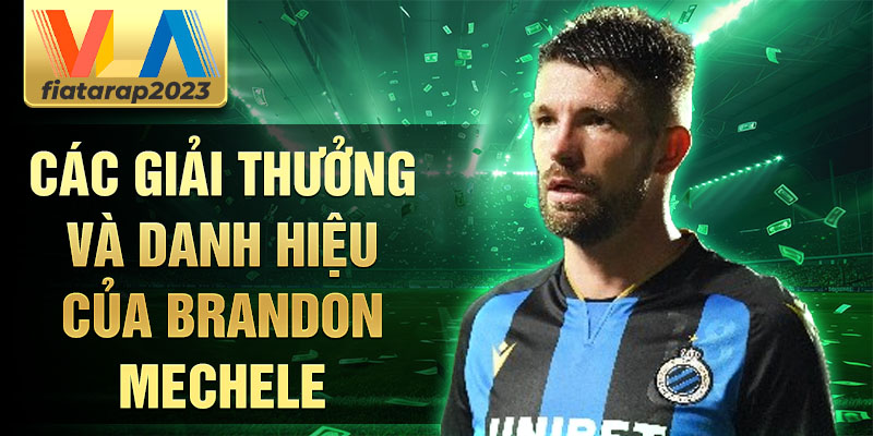 Các giải thưởng và danh hiệu của Brandon Mechele